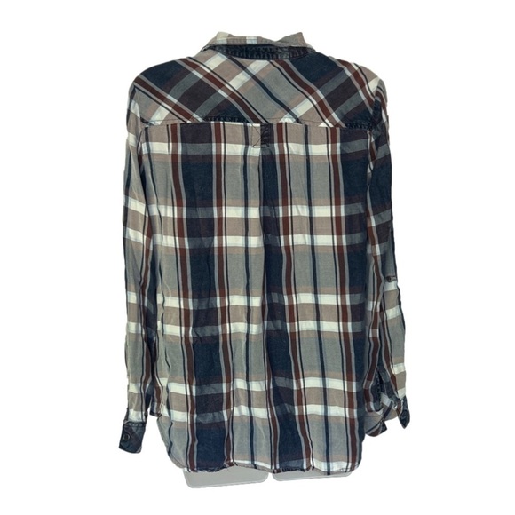 Kut from the Kloth Super Soft Plaid Button Down - Picture 3 of 5